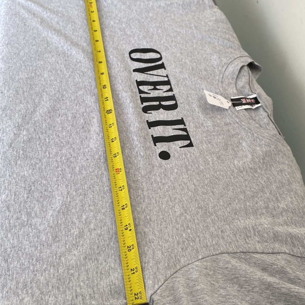 Women’s Over It Gray T-Shirt with Mask - Picture 6 of 6